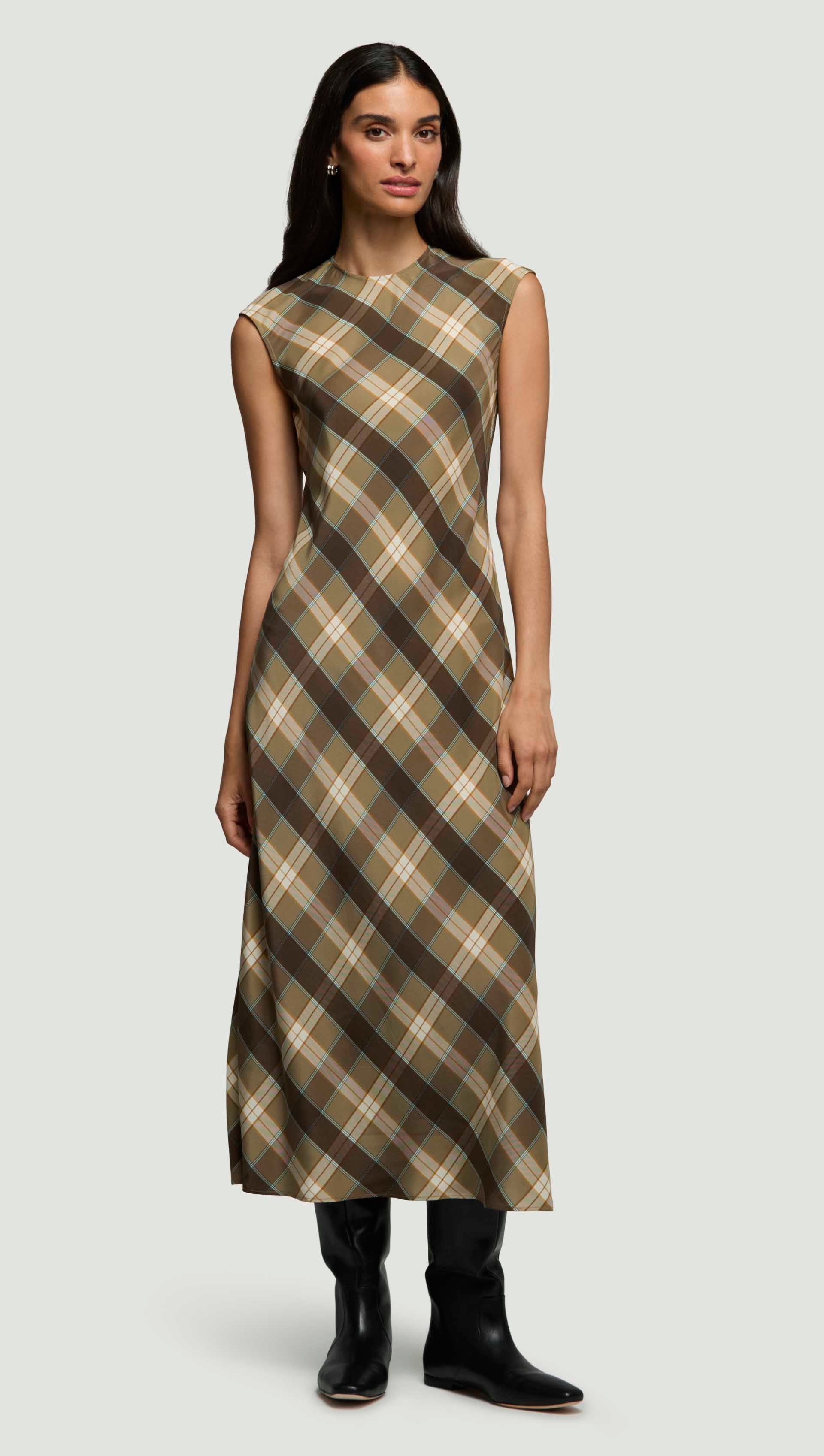 Bias Dress in Silk Charmeuse | Women's Dresses | Argent Bias Dress in Silk Charmeuse | Women's Dresses | Argent