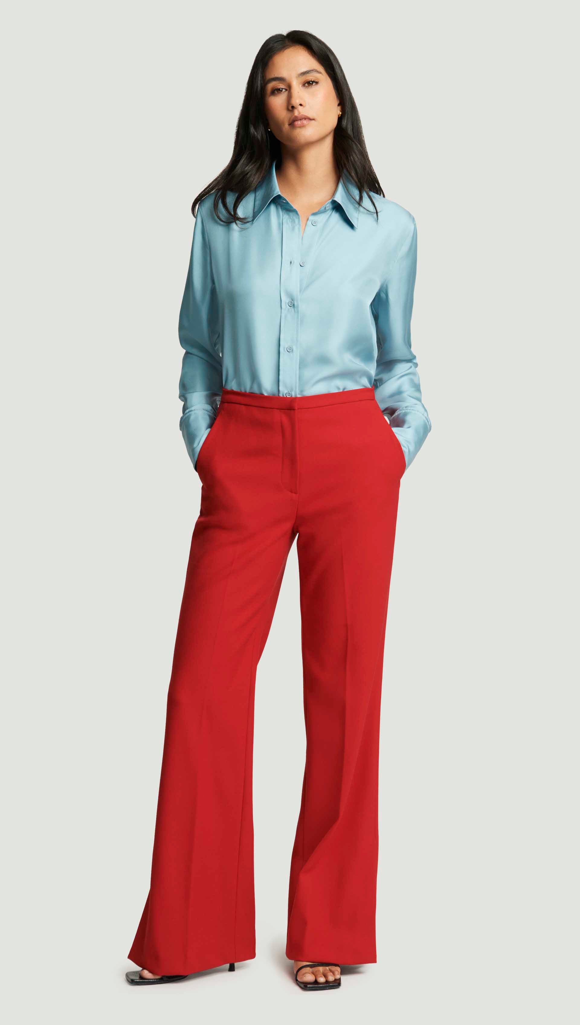 twill dress pants women RIMLESS 7 Women's Wide Leg Comfy Business Work Crop Pants Dressy Capris Ankle Slacks P28-Black-XXL at Amazon Women's Clothing store Relaxed yet sharp Argent Women's Prince Twill Pants