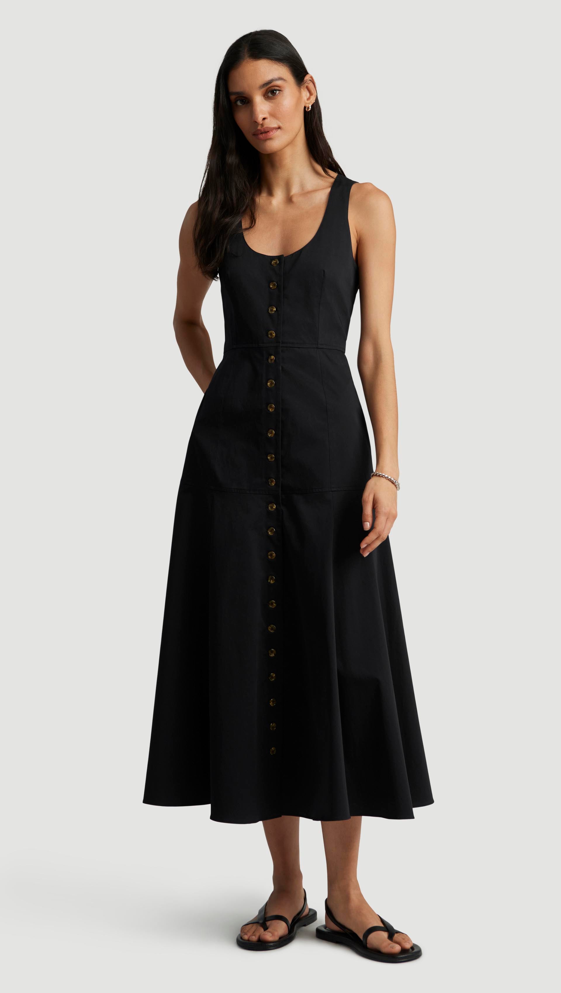 Marcy Dress in Cotton Sateen | Women's Dresses Marcy Dress in Cotton Sateen | Women's Dresses