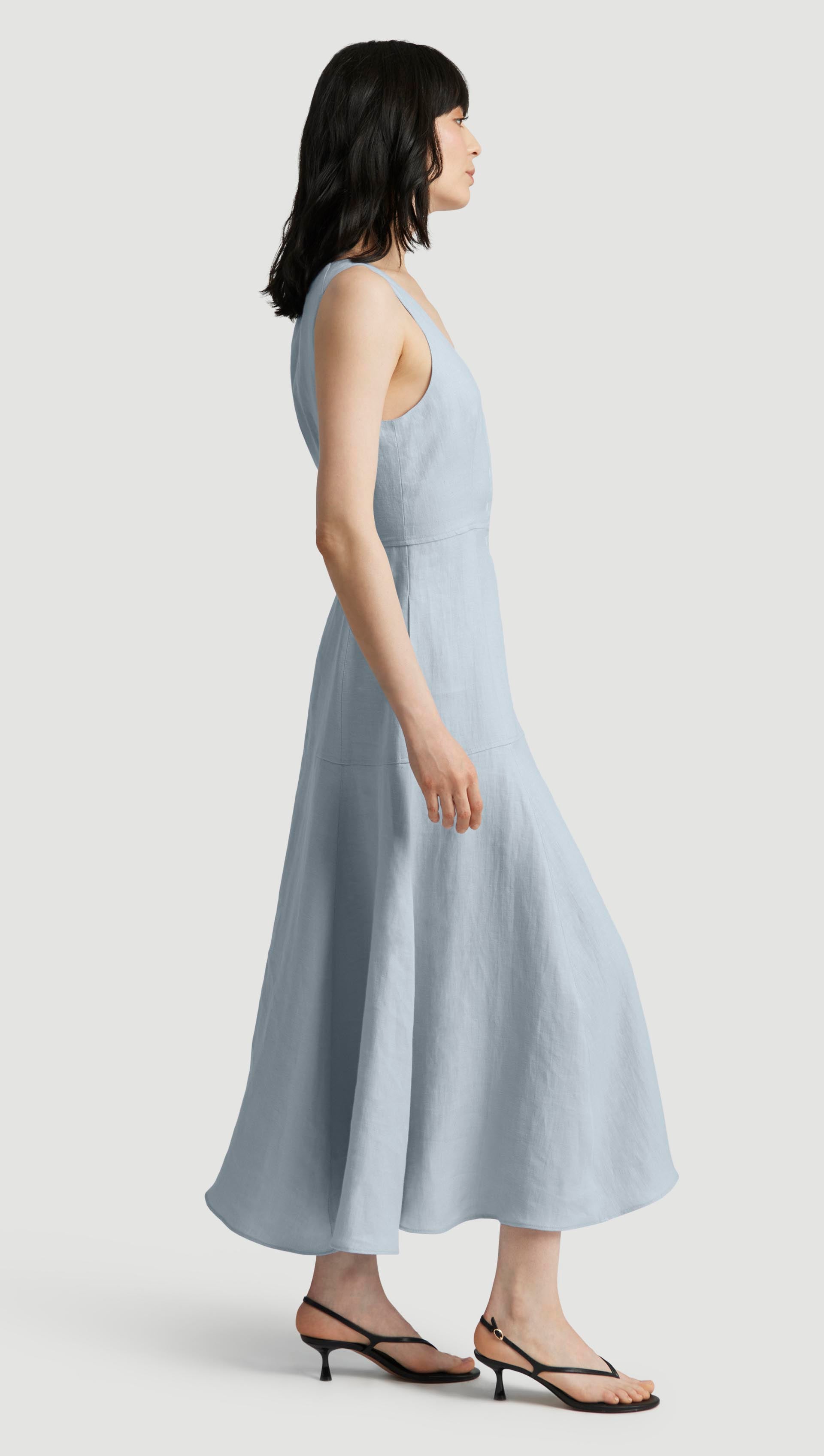 Marcy Dress in Linen Twill | Women's Dresses | Argent Marcy Dress in Linen Twill | Women's Dresses | Argent
