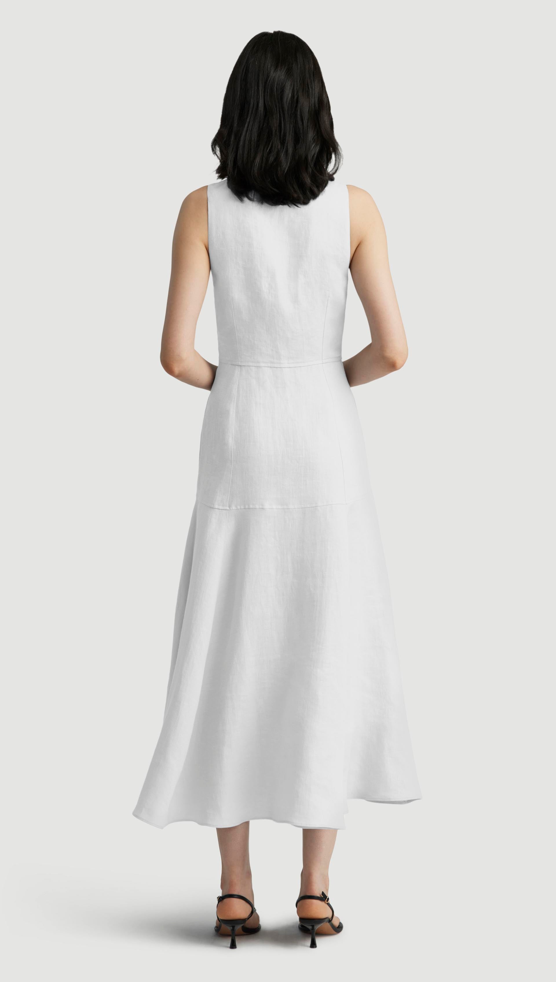 Marcy Dress in Cotton Sateen