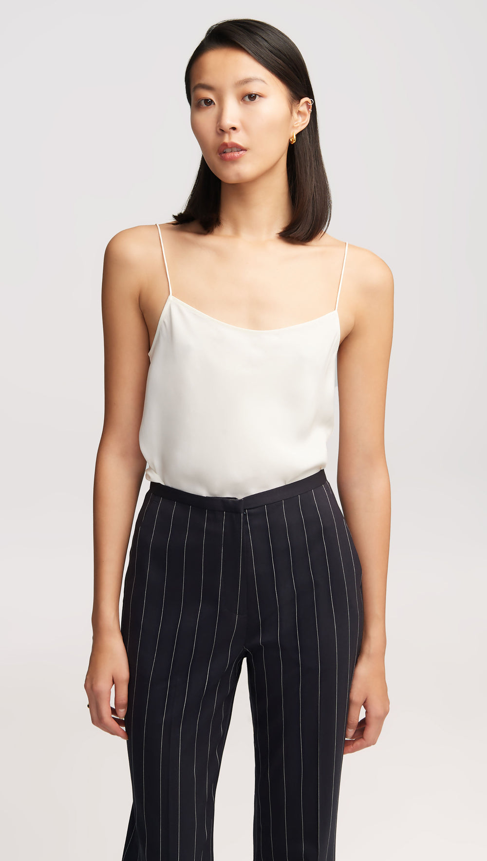 Camisole in Matte-side Silk Charmeuse | Ivory