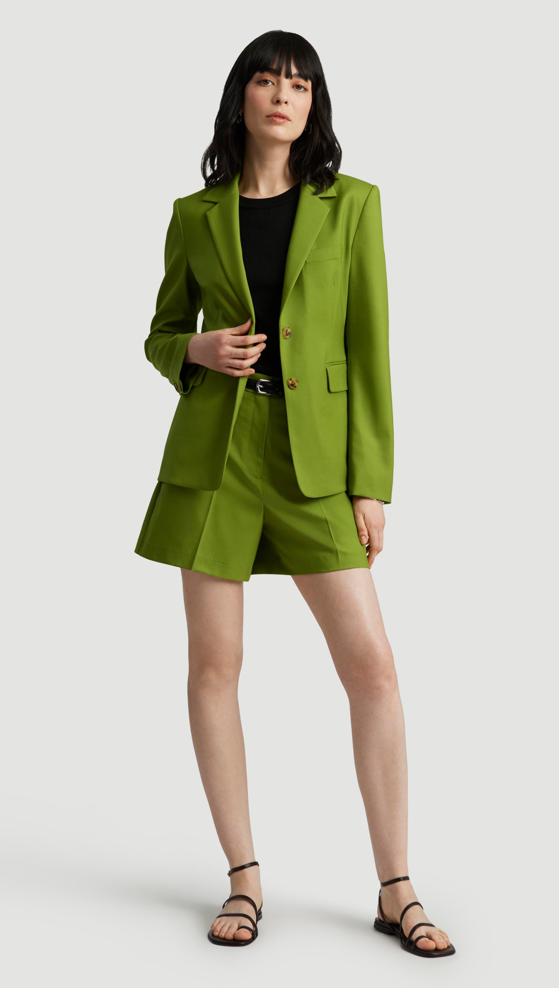 Copain Blazer in Seasonless Wool | Grass