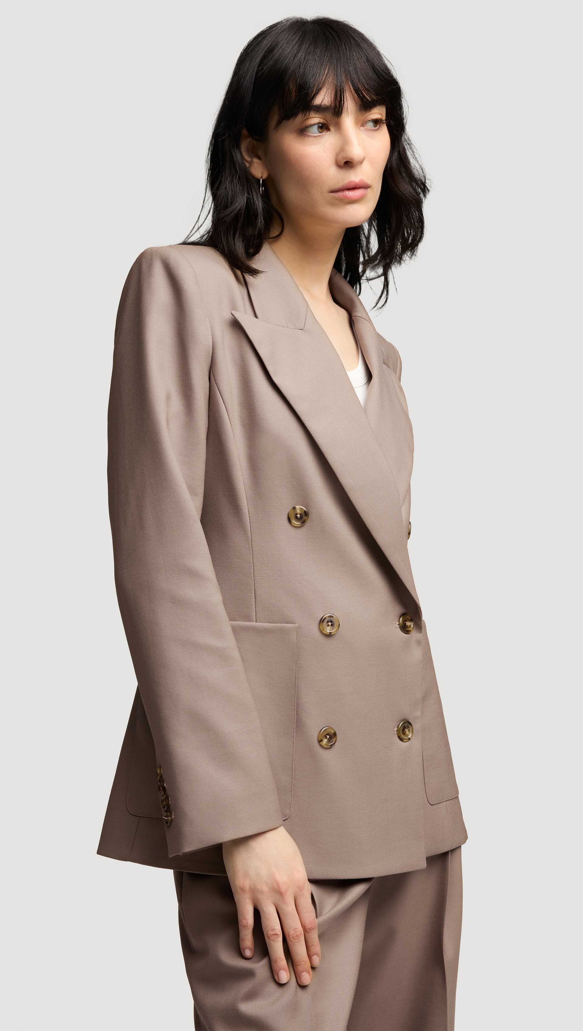 Chelsea Blazer in Seasonless Wool | Taupe