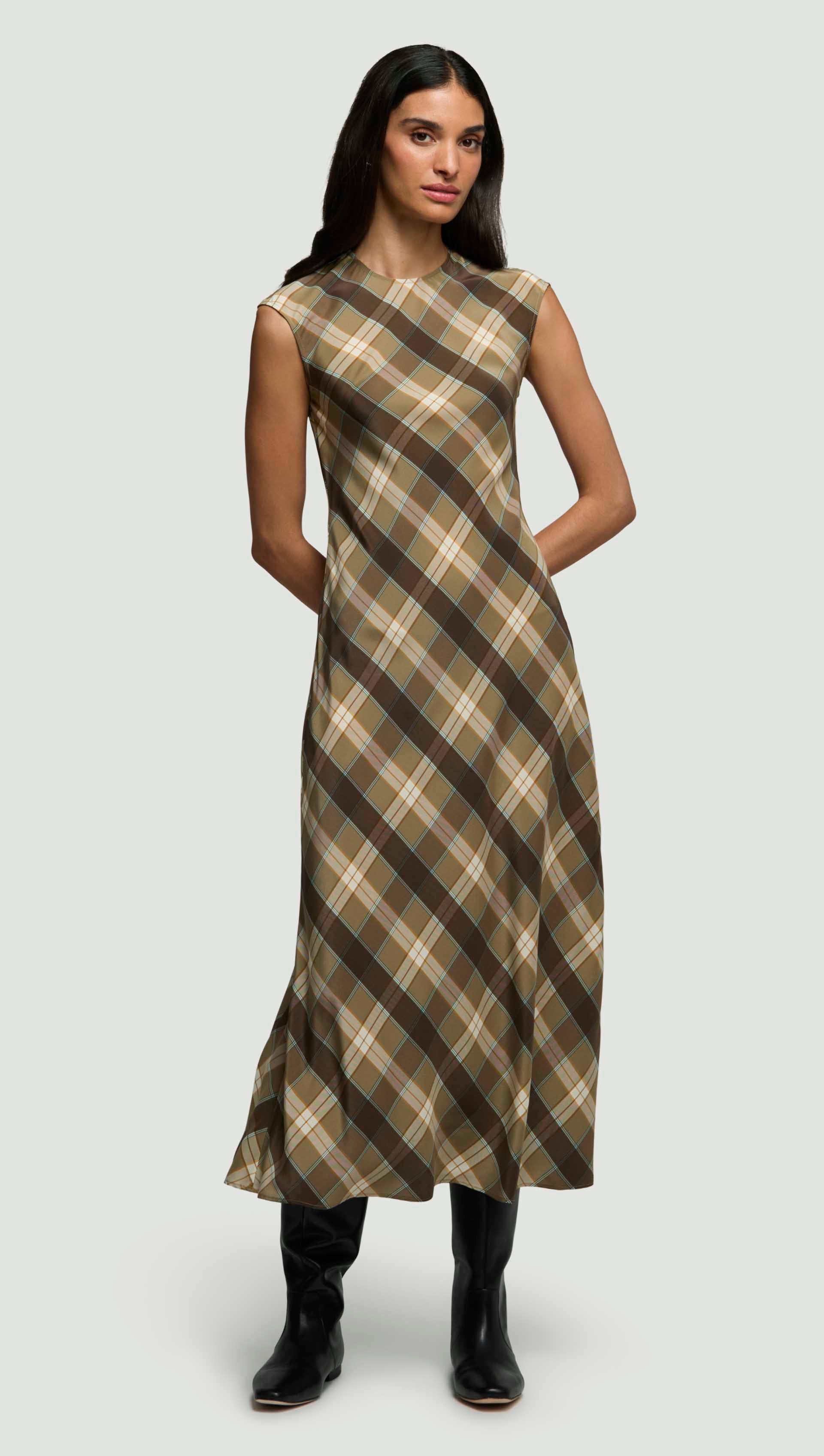 Bias Dress in Silk Charmeuse | Women's Dresses | Argent Bias Dress in Silk Charmeuse | Women's Dresses | Argent