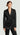Double-Breasted Blazer in Satin Viscose Wool | Black