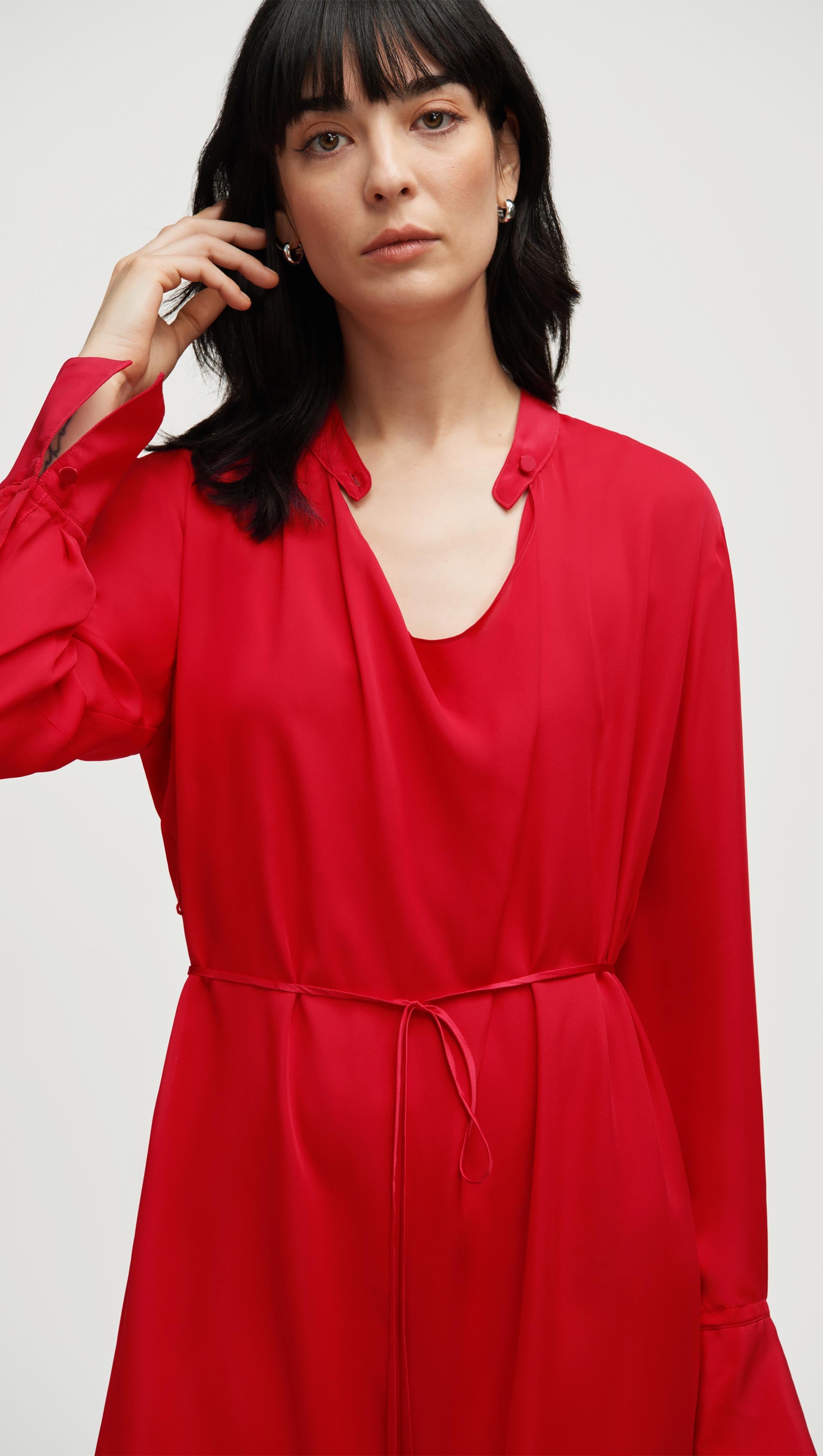 red cowl neck long sleeve dress Burgundy Cowl Neck Long Sleeve Bodycon Mini Dress | Dresses