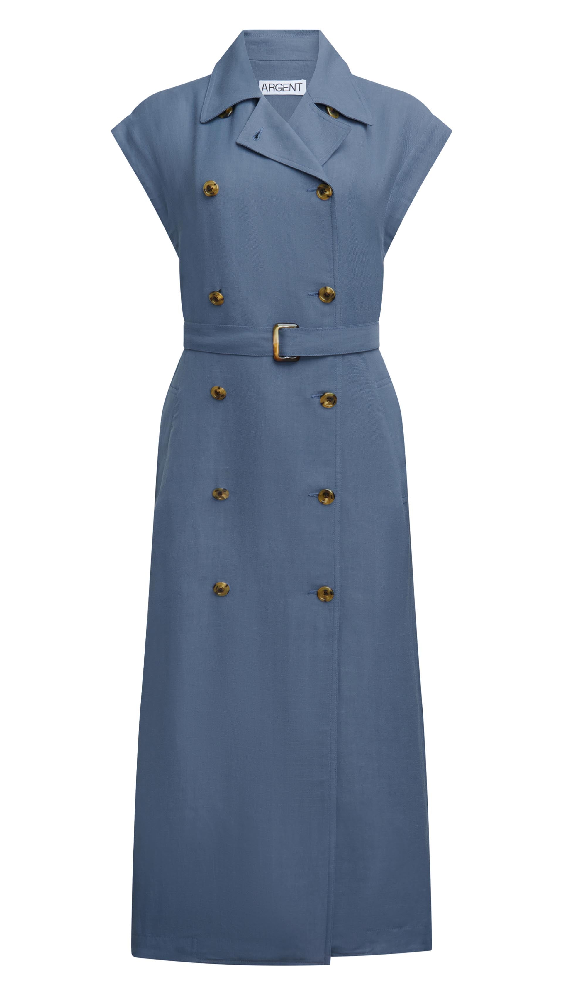 Trench Dress in Viscose Linen Twill | Women's Dresses Trench Dress in Viscose Linen Twill | Women's Dresses
