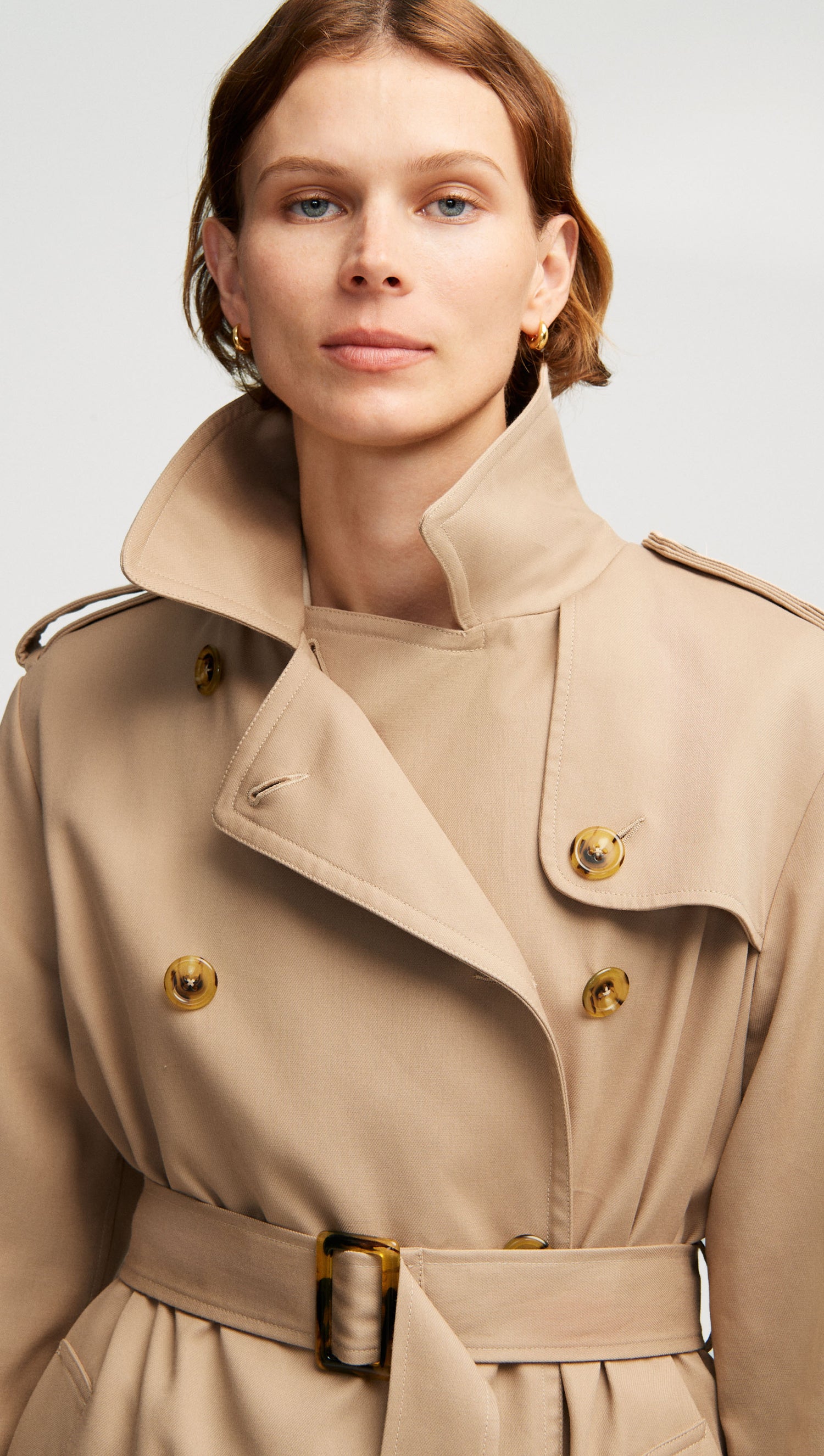 Cade cotton twill trench coat