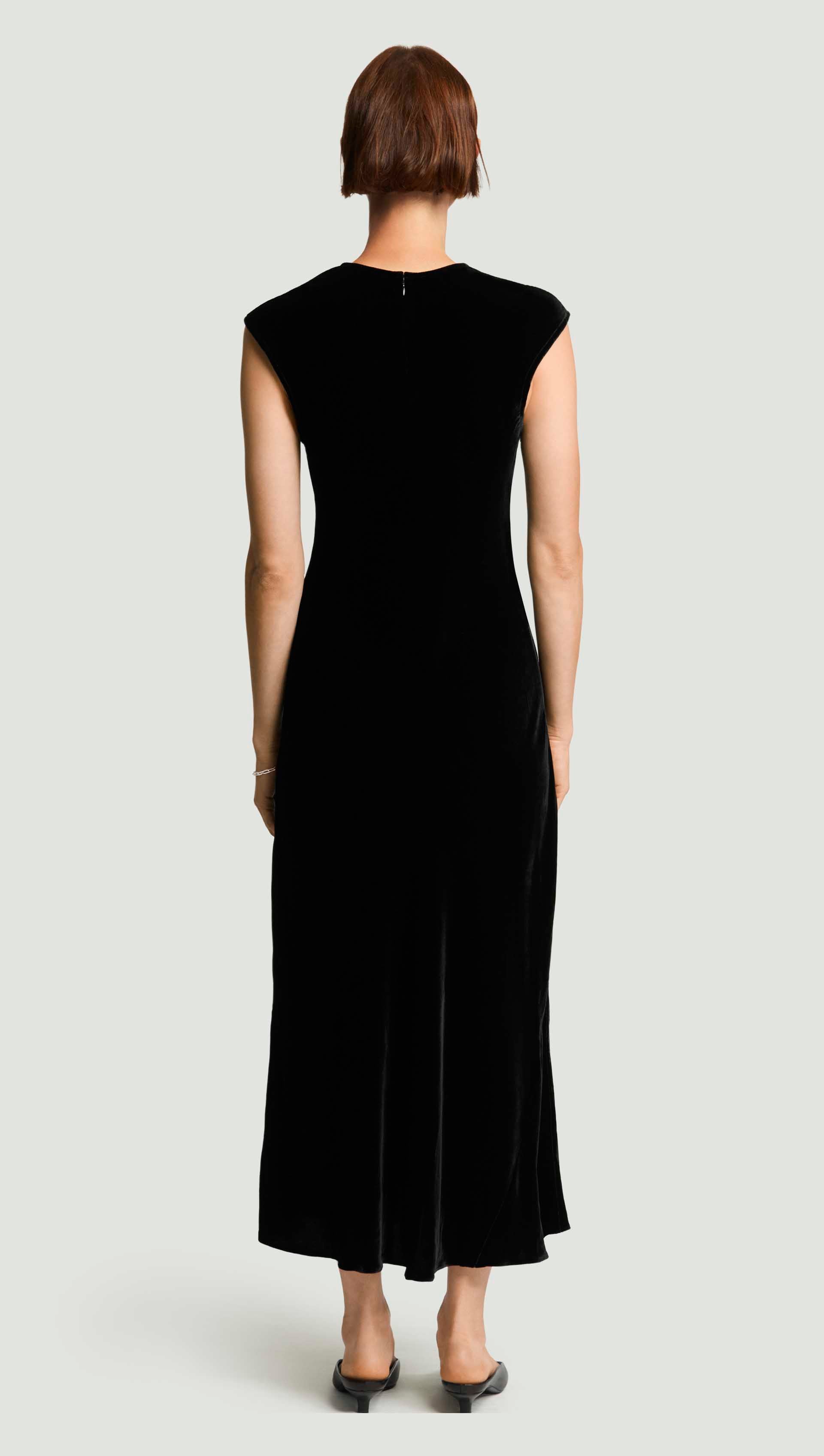 Argent Bias Dress in Velvet | Black | Women's Dresses | Size M Argent Bias Dress in Velvet | Black | Women's Dresses | Size M