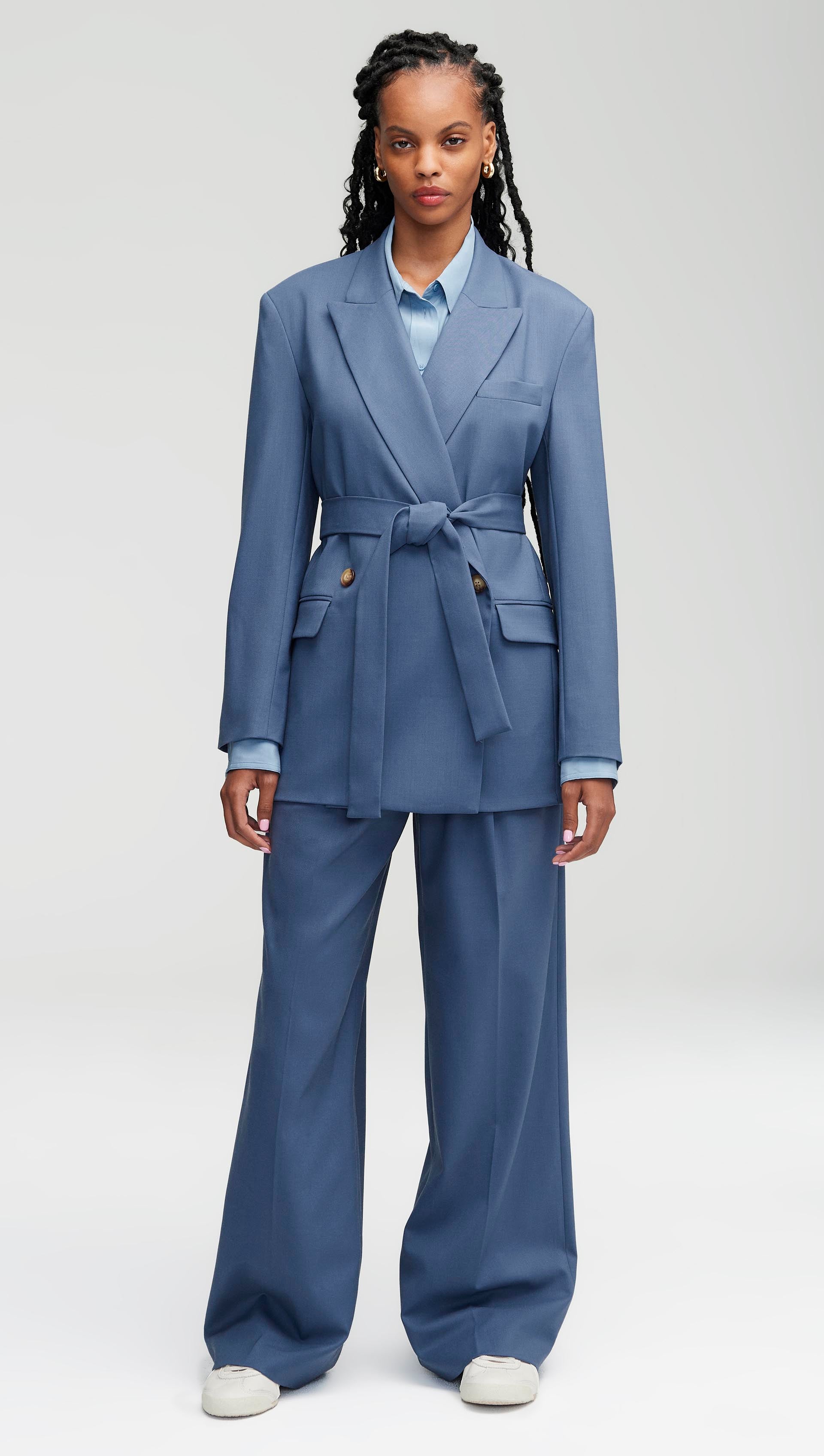 Designer Women's Two Piece Suit in Satin /two Piece Suit/top/womens Suit/womens  Suit Set/wedding Suit/ Womens Coats Suit Set. 