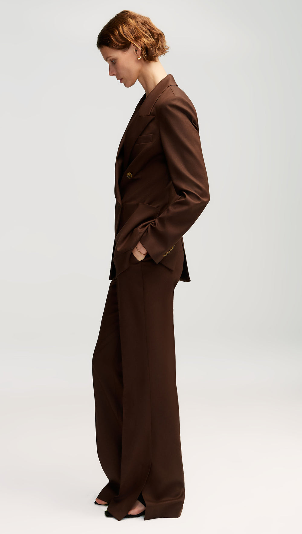 Chelsea Blazer in Seasonless Wool | Chocolate