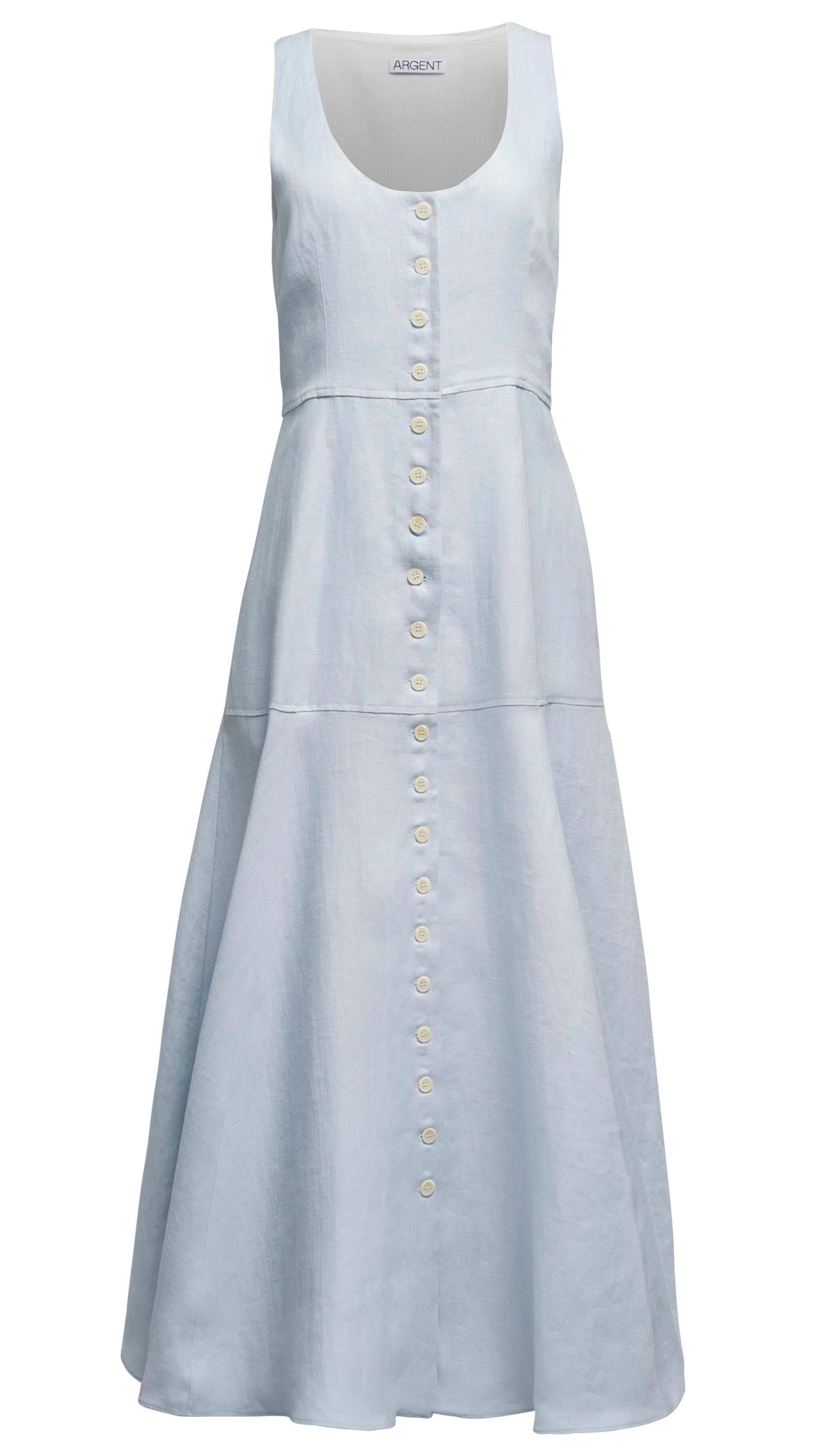 Marcy Dress in Linen Twill | Women's Dresses | Argent Marcy Dress in Linen Twill | Women's Dresses | Argent