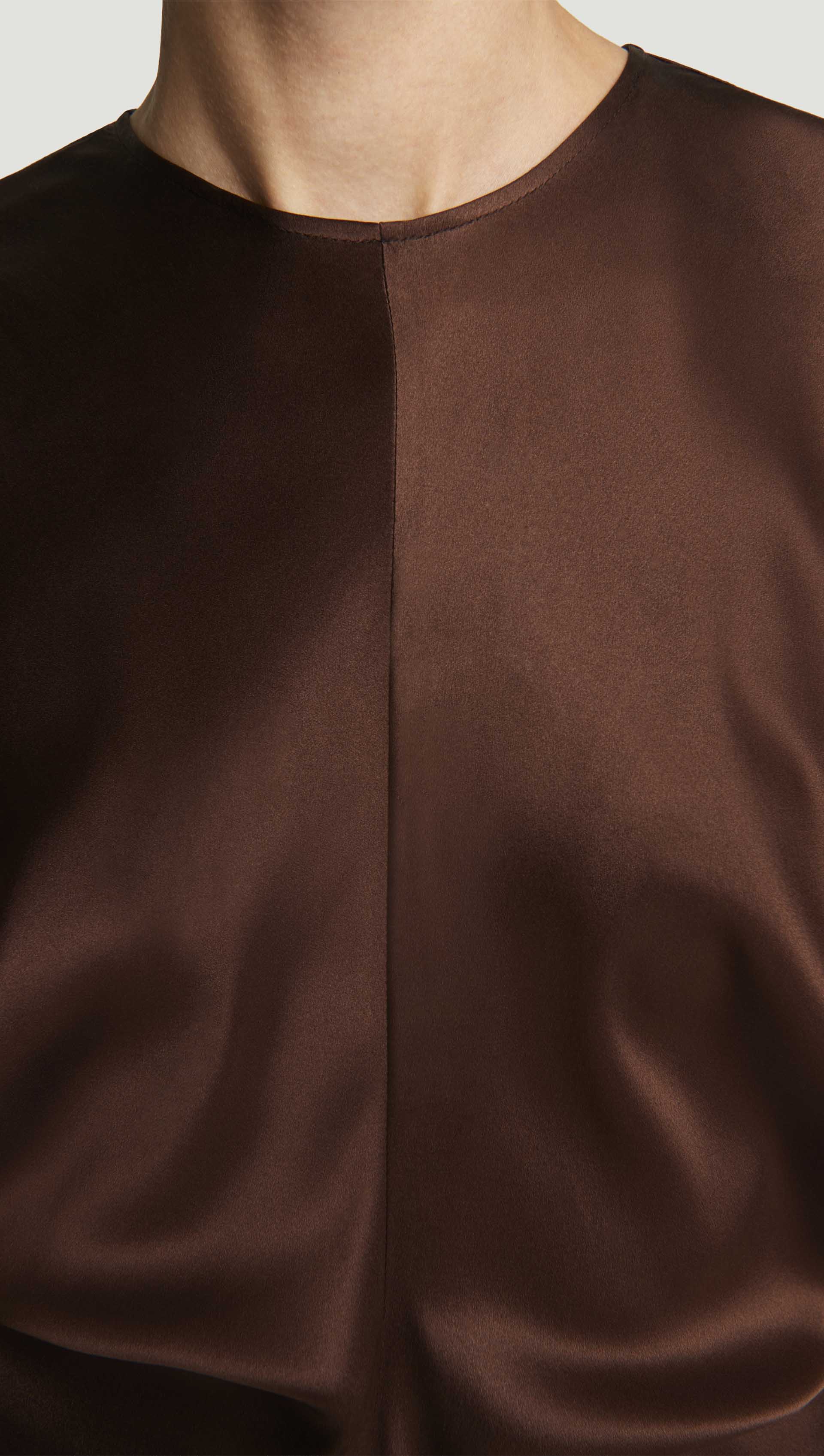 Draped Dress in Silk Charmeuse | Women's Dresses | Argent Draped Dress in Silk Charmeuse | Women's Dresses | Argent