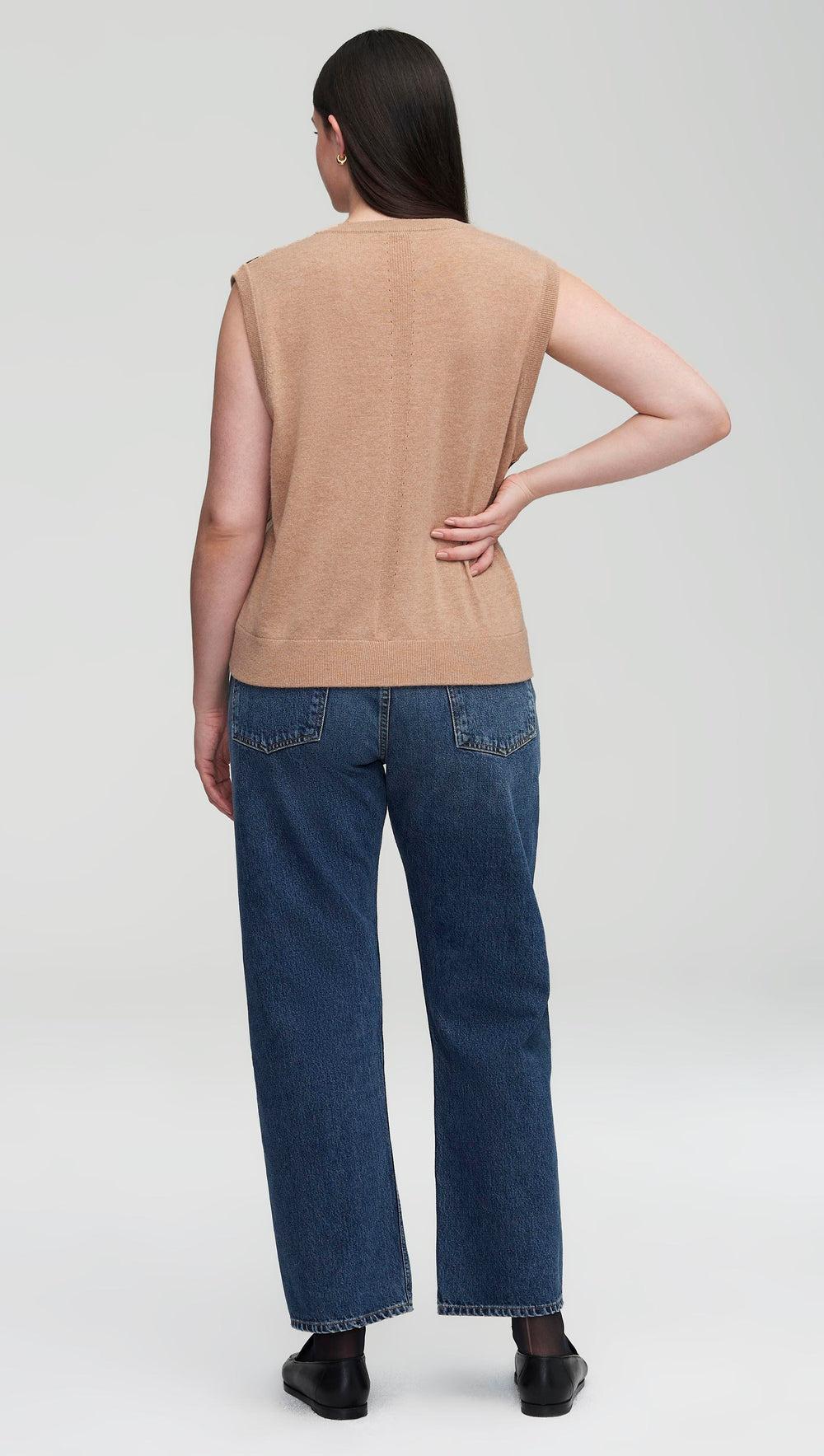 Argyle Vest in Wool-Cashmere | Women's Sweaters | Argent
