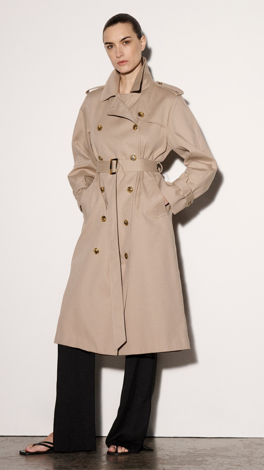 Work Trench in Cotton Twill | Women's Outerwear | Argent