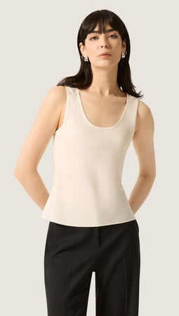 Tank in Matte-side Silk Charmeuse | Women's Tops | Argent
