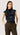 Ruched Blouse in Silk Charmeuse | Black