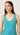 Tank in Matte-side Silk Charmeuse | Cyan