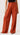 Single Pleat Trouser in Linen Twill | Deep Persimmon