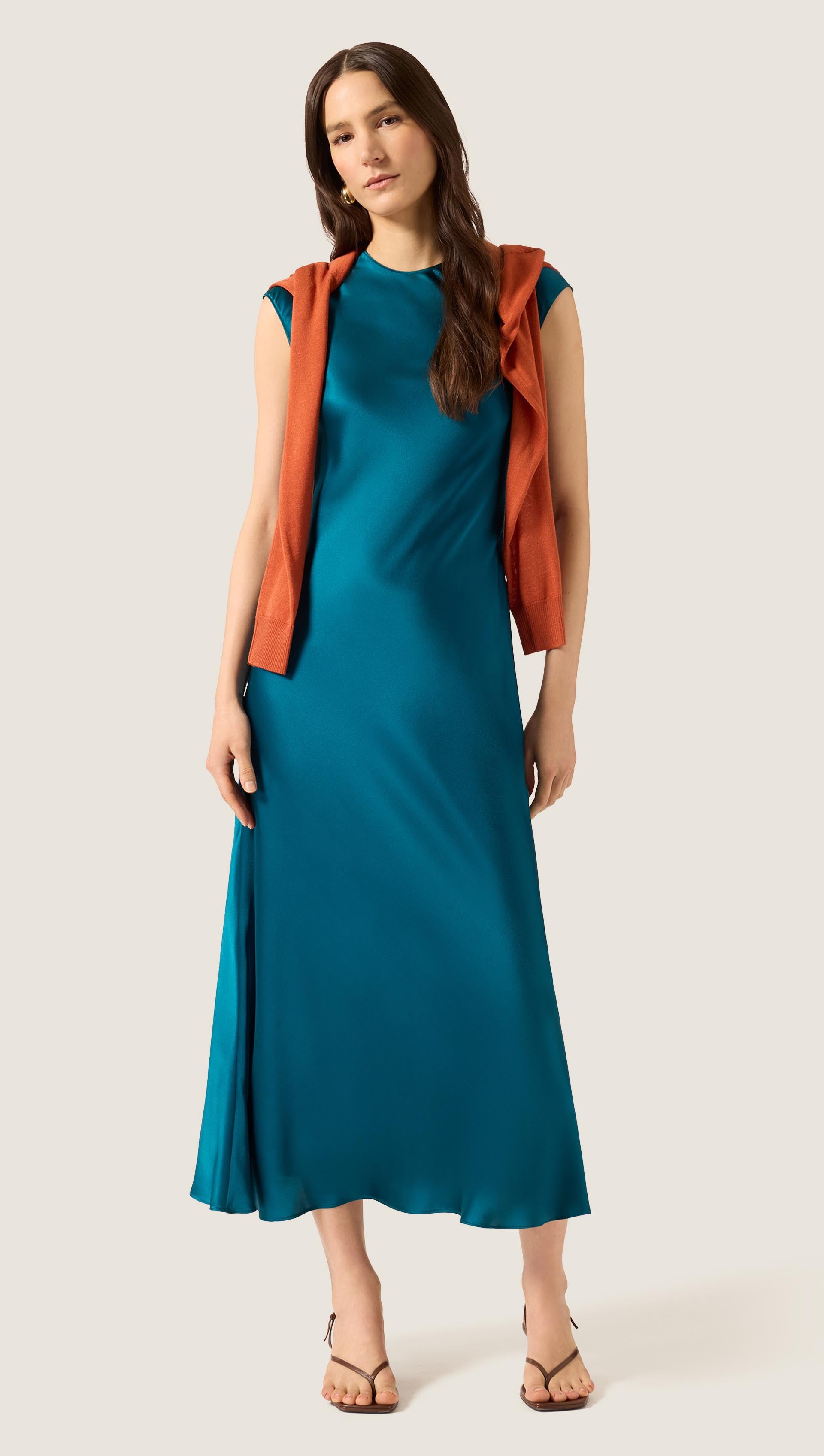 blue raw silk dress Navy Blue Raw Silk Dress