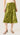 Bias Midi Skirt in Silk Twill | Green Fern