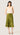 Bias Midi Skirt in Silk Twill | Green Fern