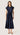 Shirred Dress in Silk Charmeuse | Midnight
