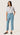 Cropped Straight Leg Trouser in Seasonless Wool | Steel Blue