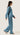 Pull-Up Pant in Silk Charmeuse w/Piping Detail | Steel Blue