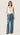Pull-Up Pant in Silk Charmeuse w/Piping Detail | Steel Blue
