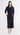 Tailored Skirt In Wool | Navy Pinstripe