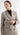 Double-Breasted Blazer in Wool | Beige Pinstripe