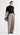 Soho Trouser in Wool | Beige Pinstripe