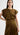 Draped Dress in Silk Charmeuse | Green Ochre