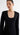 Scoop-Neck Blazer In Textured Wool Blend | Black