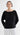 Boatneck Top in Silk Charmeuse | Black
