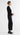 Cropped Flare Trouser in Textured Wool Blend | Black