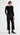 Cropped Flare Trouser in Textured Wool Blend | Black