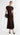 Ribbed Skirt in Merino Silk | Chocolate