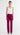 Straight Leg Trouser in Seasonless Wool | Magenta