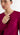 Longsleeve Bias Top in Silk Charmeuse | Magenta