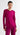 Longsleeve Bias Top in Silk Charmeuse | Magenta
