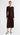 Longsleeve Bias Dress in Silk Charmeuse | Dark Roast