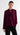 Cowl Neck Blouse in Silk Double Georgette | Mahogany