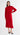 Tie Back Dress in Silk Double Georgette & Charmeuse | Red