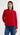 Cowl Neck Blouse in Silk Double Georgette | Red