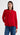 Cowl Neck Blouse in Silk Double Georgette | Red