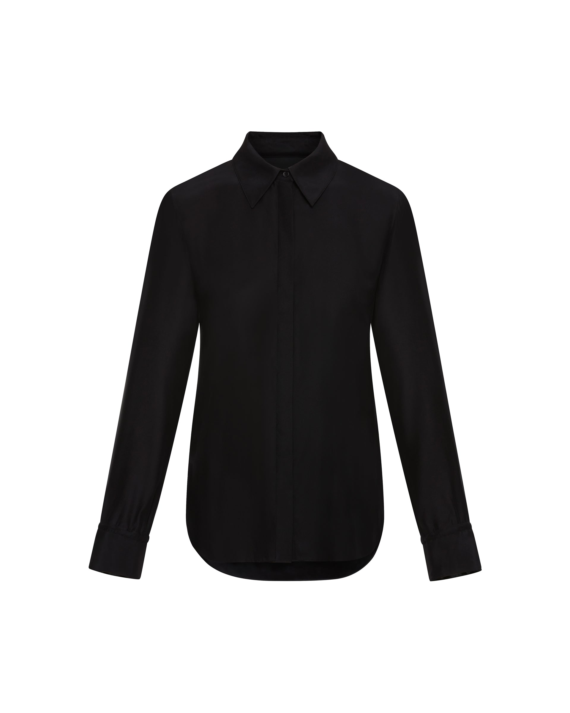 Collared Shirt in Matte-side Silk Satin | Work Shirts for Women | Argent Collared Shirt in Matte-side Silk Satin | Work Shirts for Women | Argent