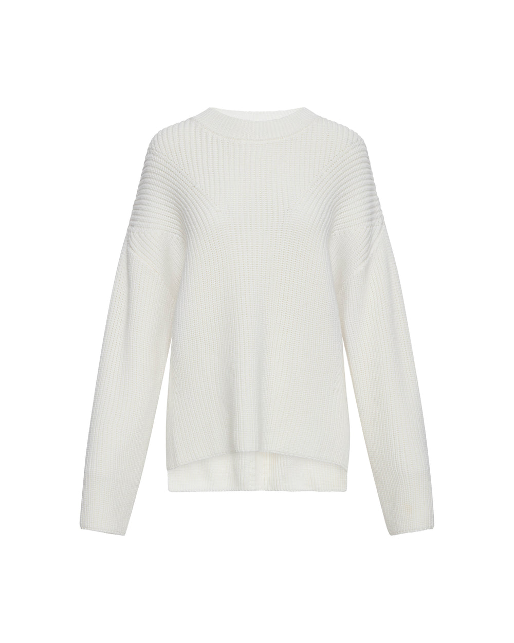 Oversized Sweater in Wool-Cashmere | Ivory